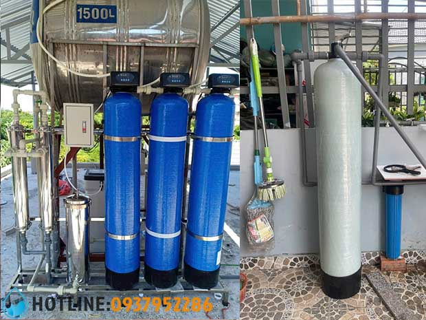 Máy lọc nước sinh hoạt gia đình dạng cột composite tại Vũng Tàu