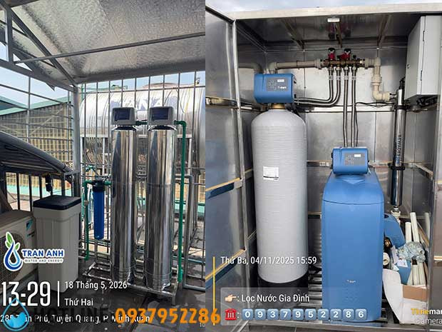 Lắp đặt bộ lọc nước sinh hoạt đầu nguồn tại Tuyên Quang và TP Hồ Chí Minh