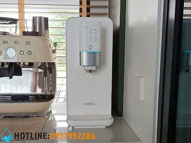 Máy lọc nước nóng lạnh để bàn Wells nhập khẩu Hàn Quốc