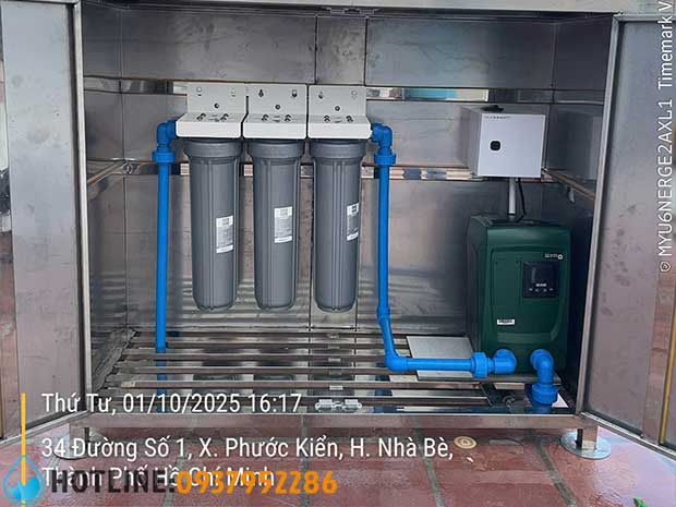 Hệ hống Lọc Nước Đầu Nguồn 3 Cấp Atlas Filtri DP BIG Sanic 20 inch