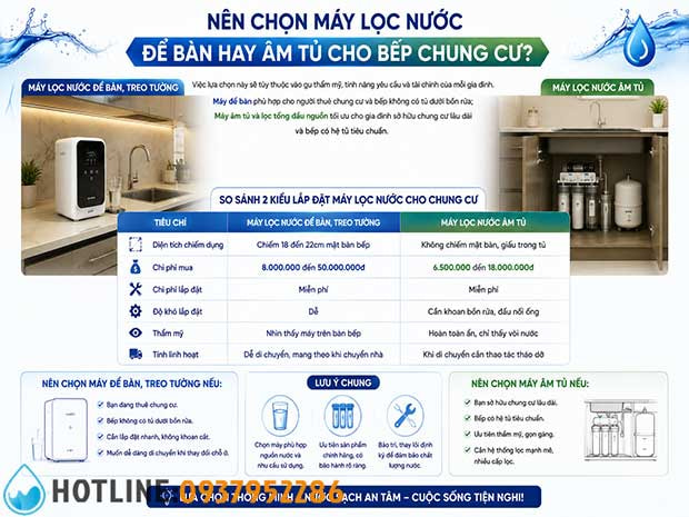 Top 15 Máy Lọc Nước Nhỏ Gọn Cho Chung Cư Phù Hợp Mọi Không Gian