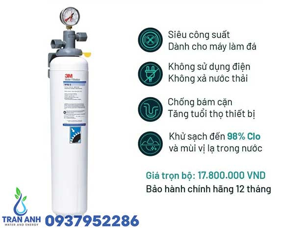 Bộ Lọc Nước Cho Máy Làm Đá 3M™ Aqua-Pure™ ICE190-S | Lọc Nước Trần Anh