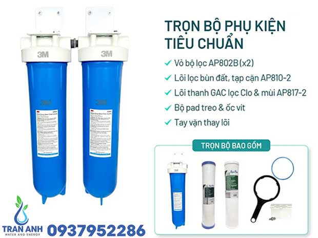 Bộ Lọc Nước Đầu Nguồn 3M™ AP802B-817 Chính Hãng Mỹ | Trần Anh