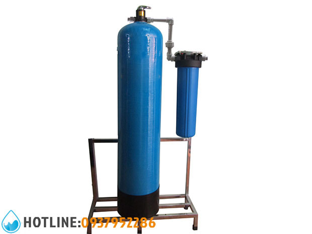Bộ Lọc Nước Thô Đầu Nguồn Gia Đình 1 Cột Composite 1.500 lít/h