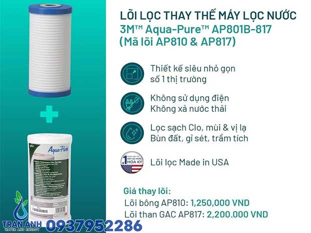 Bộ Lọc Tổng Đầu Nguồn 3M™ AP801B-817 & AP810 Chính Hãng | Trần Anh