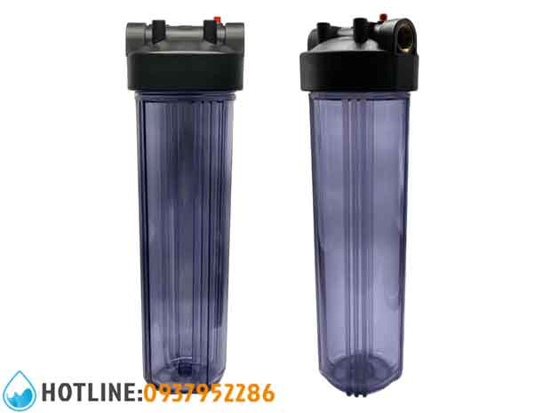 Cốc Lọc Thô Đầu Nguồn Big Blue 20 inch Nhựa Trong