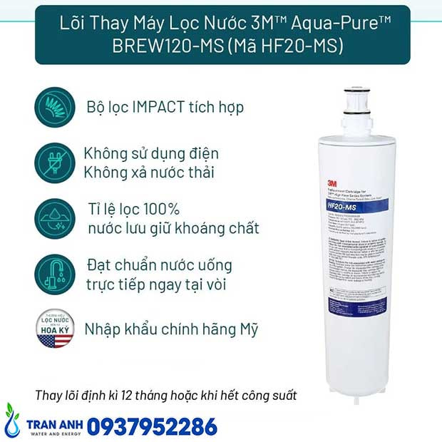 Lõi Lọc Nước 3M Aqua-Pure HF20-MS Chính Hãng | Lọc Nước Trần Anh