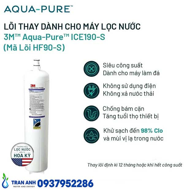 Lõi Lọc Nước 3M Aqua-Pure HF90-S | Nhập Khẩu Mỹ