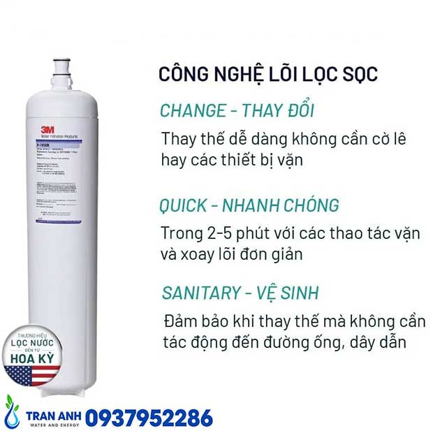 Lõi Lọc Nước 3M™ P-195BN Làm Mềm & Giữ Khoáng | Trần Anh