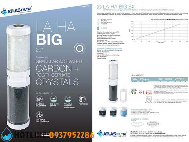 Lõi Lọc Nước Atlas Filtri LA-HA BIG 20 inch