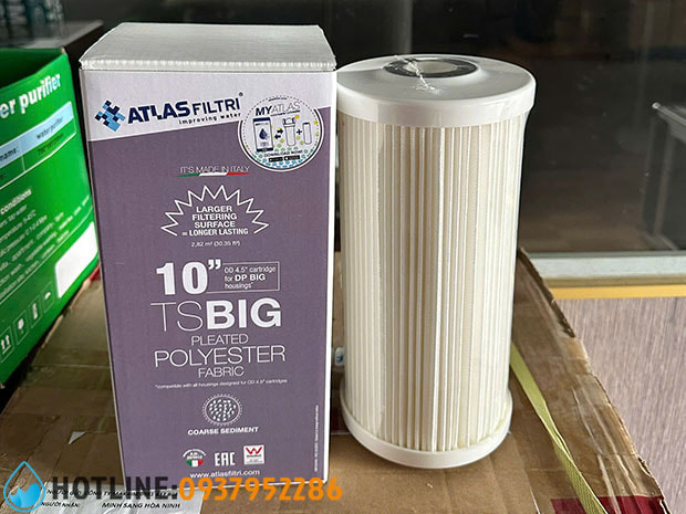 Lõi Lọc Thô Nếp Gấp Atlas Filtri TS BIG 10 inch