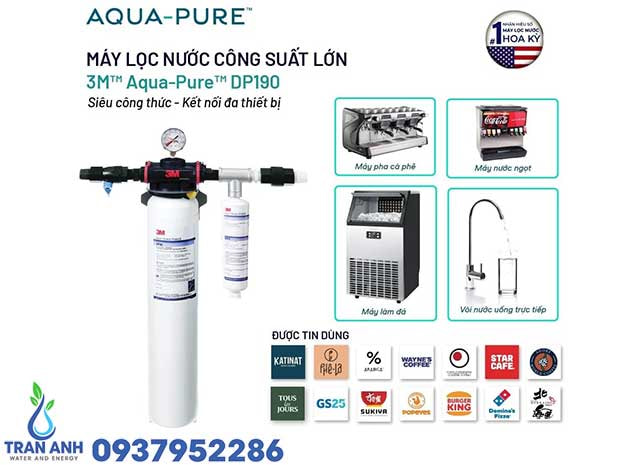 Máy Lọc Nước Thương Mại 3M Aqua-Pure DP190 Nhập Mỹ | Trần Anh