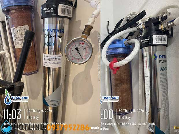 Bộ Lọc Nước Cho Máy Làm Đá Pentair Everpure i40002 | Lọc Nước Trần Anh