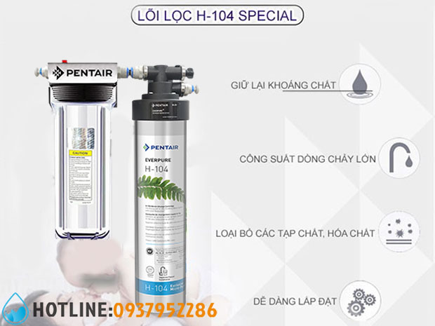 Máy Lọc Nước Pentair Everpure H104 + Lọc Thô A10