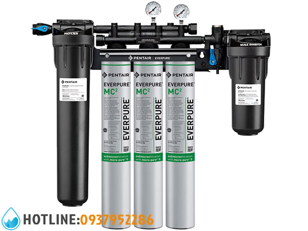 Máy Lọc Nước Pentair Everpure High Flow CSR Triple-MC2