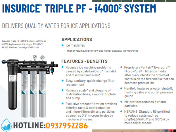 Thumbnail 2: Máy Lọc Nước Pentair Everpure Insurice Triple PF-i40002