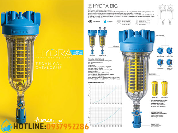 Thumbnail 2: Bộ Lọc Thô Đầu Nguồn Atlas Filtri Hydra Big