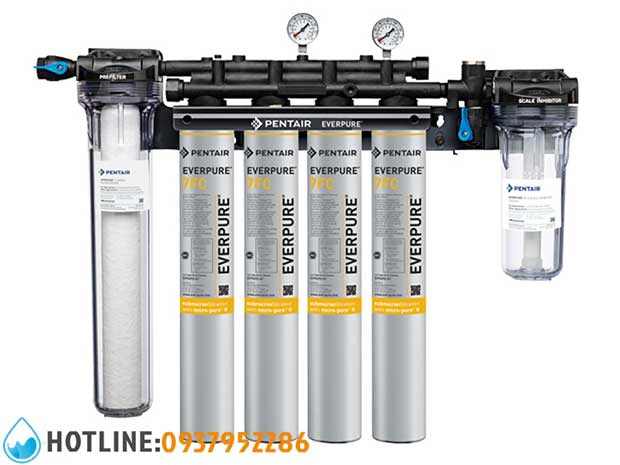 Thumbnail 2: Đầu lọc Pentair Everpure QC7I Quad Parallel