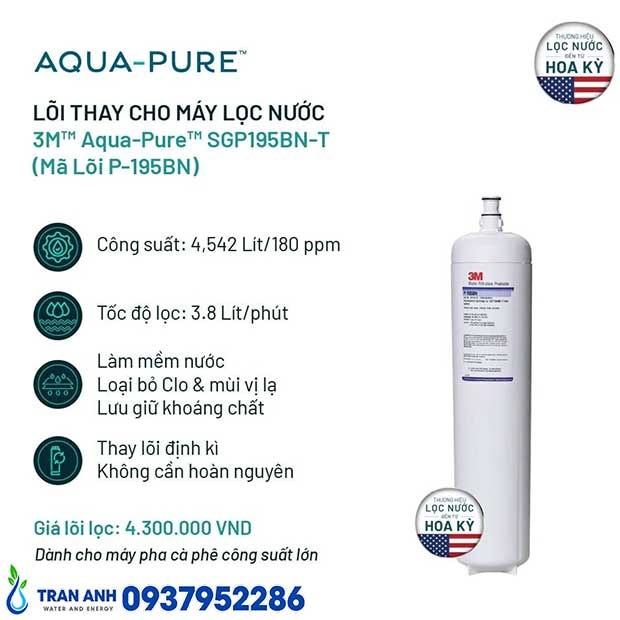 Thumbnail 2: Lõi Lọc Nước 3M™ Aqua-Pure™ P-195BN Chính Hãng