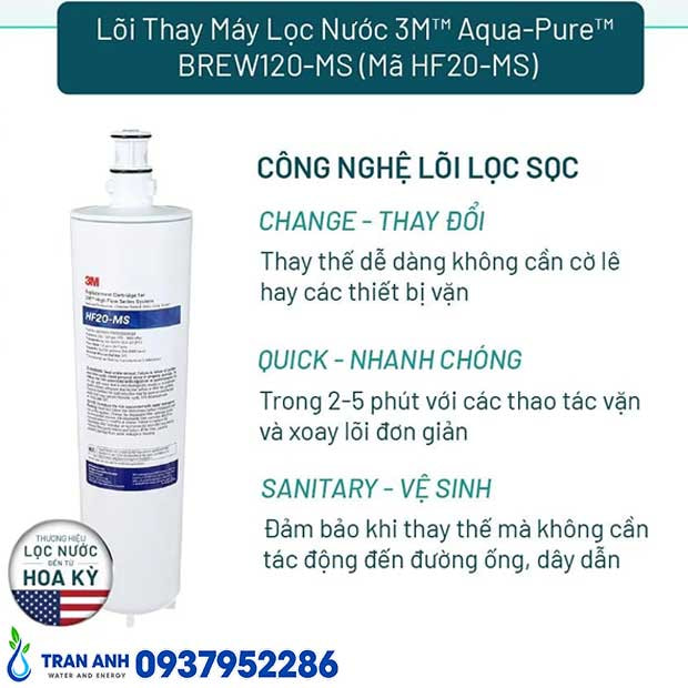 Thumbnail 2: Lõi Lọc Nước 3M Aqua-Pure HF20-MS Chính Hãng