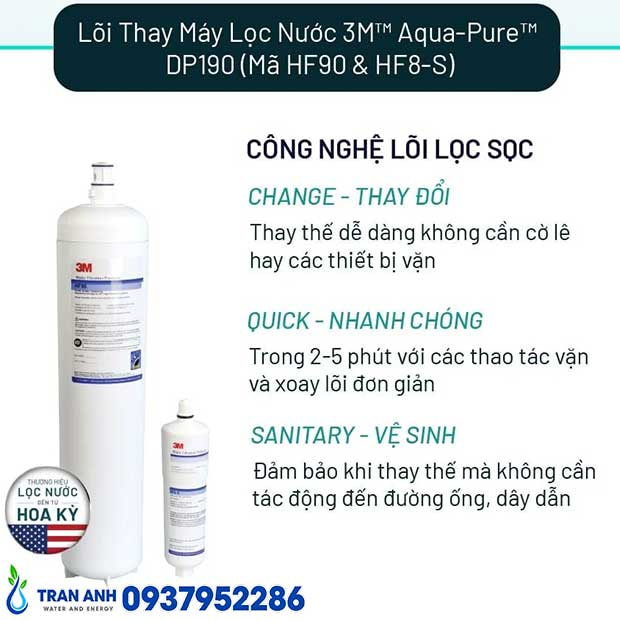Thumbnail 4: Bộ Lõi Lọc Nước 3M HF90 & HF8-S Chính Hãng