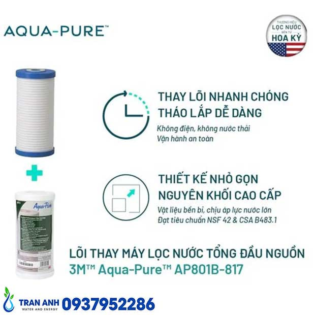 Thumbnail 2: Bộ Lõi Lọc Nước Đầu Nguồn 3M AP817 & AP810 Chính Hãng